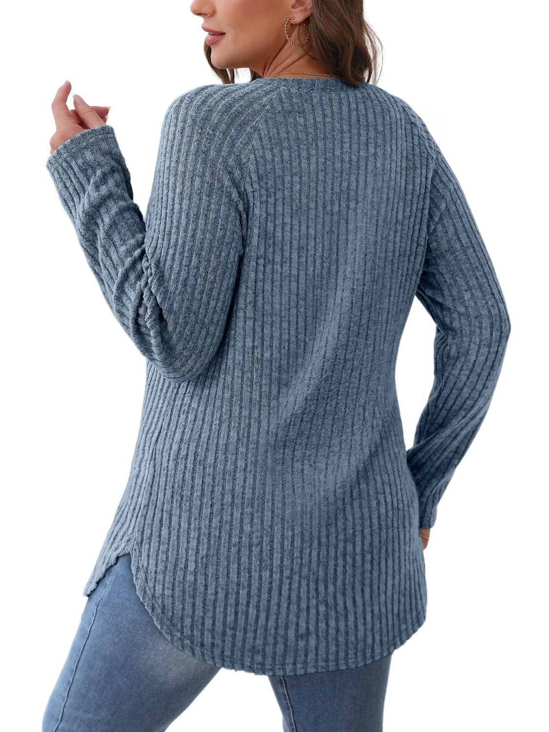 Cozy Ribbed Long-Sleeve Tunic for Everyday Comfort | The JetSetters Closet