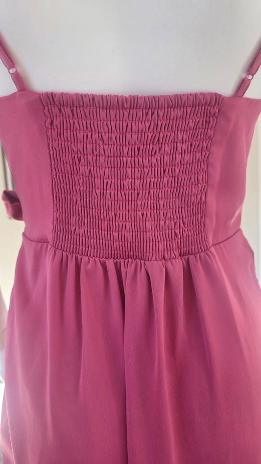 Urban Outfitters Fuchsia Pink Sleeveless Wrap Midi Dress – Size M