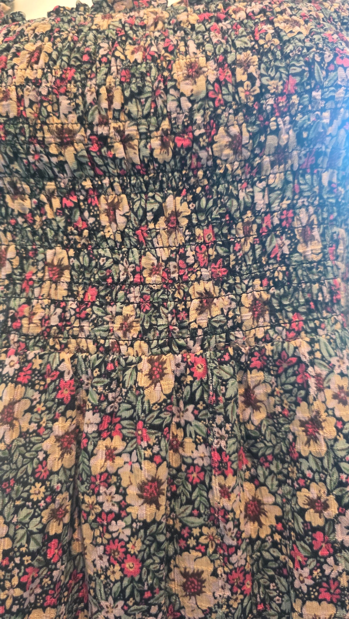 American Eagle Floral Smocked Mini Dress โ Long Sleeve, Size XL
