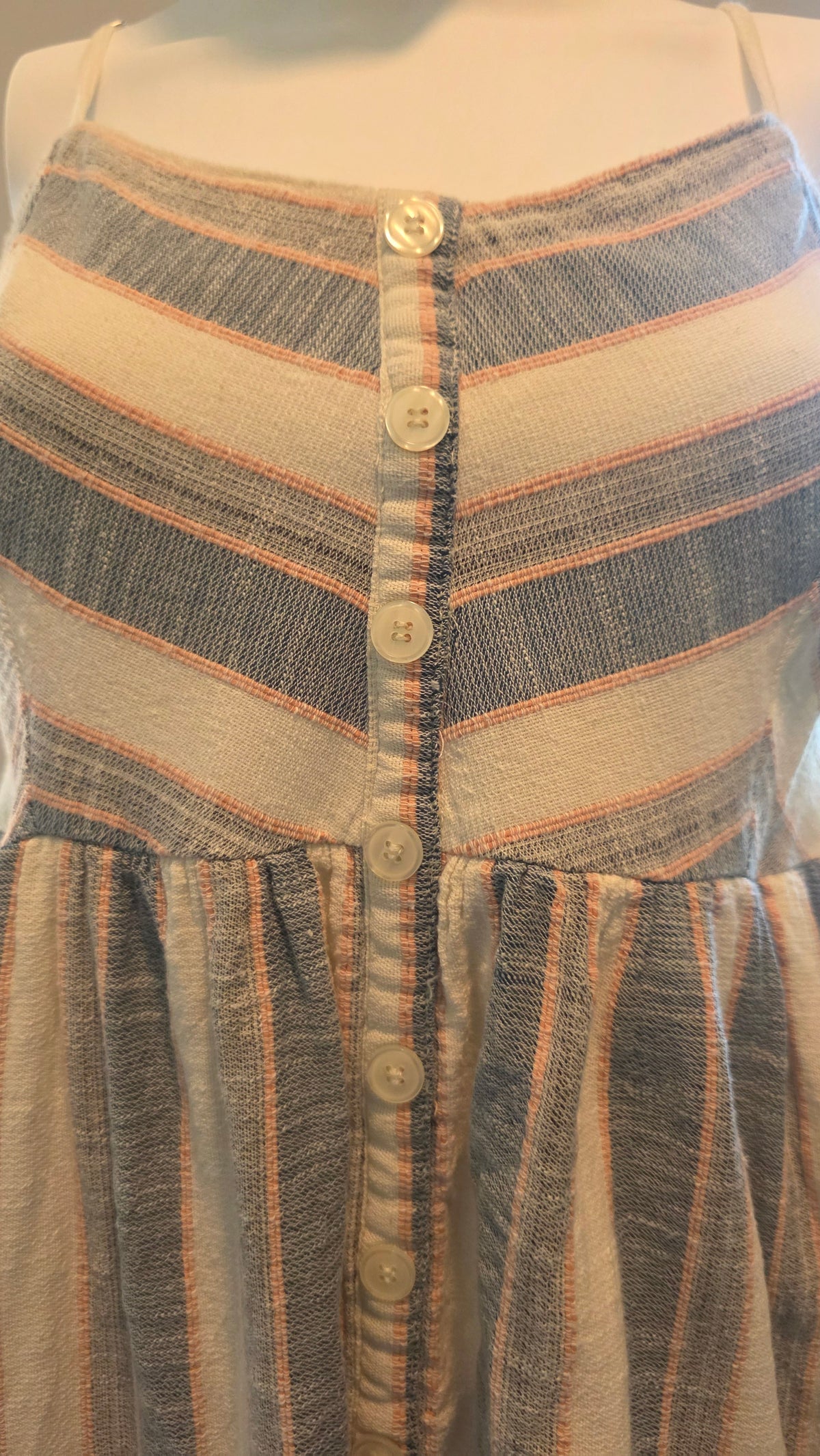 Alter’d State Striped Button-Front Sundress – Size L