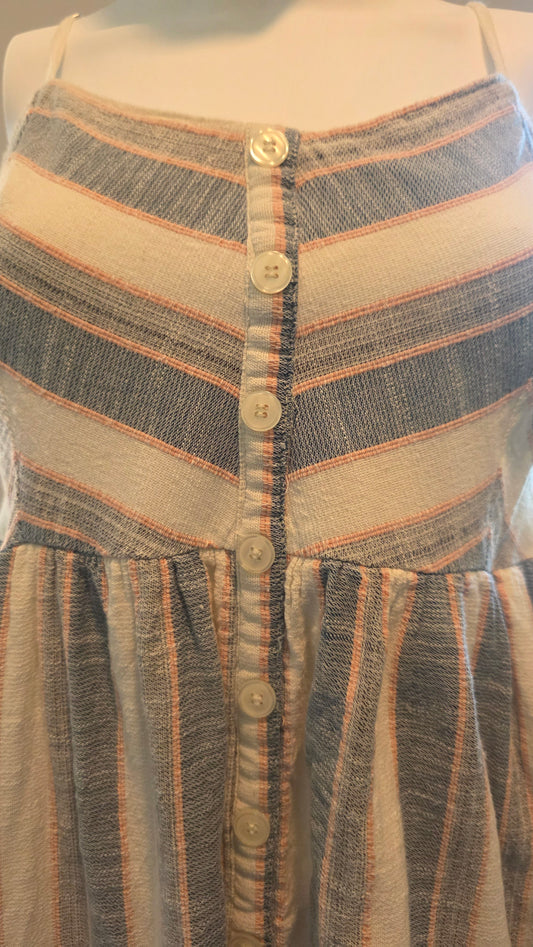Alter’d State Striped Button-Front Sundress – Size L