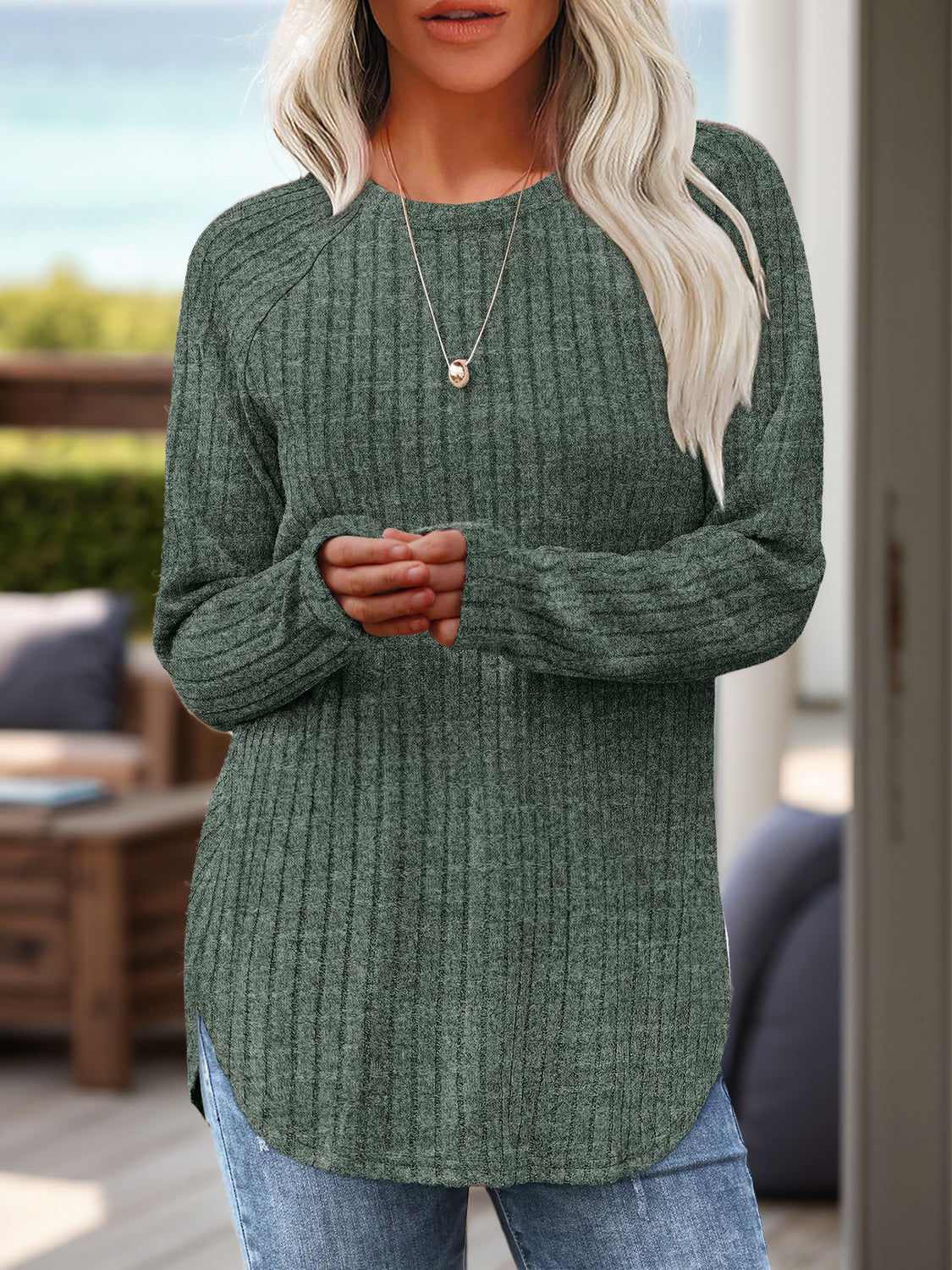 Cozy Ribbed Long-Sleeve Tunic for Everyday Comfort | The JetSetters Closet