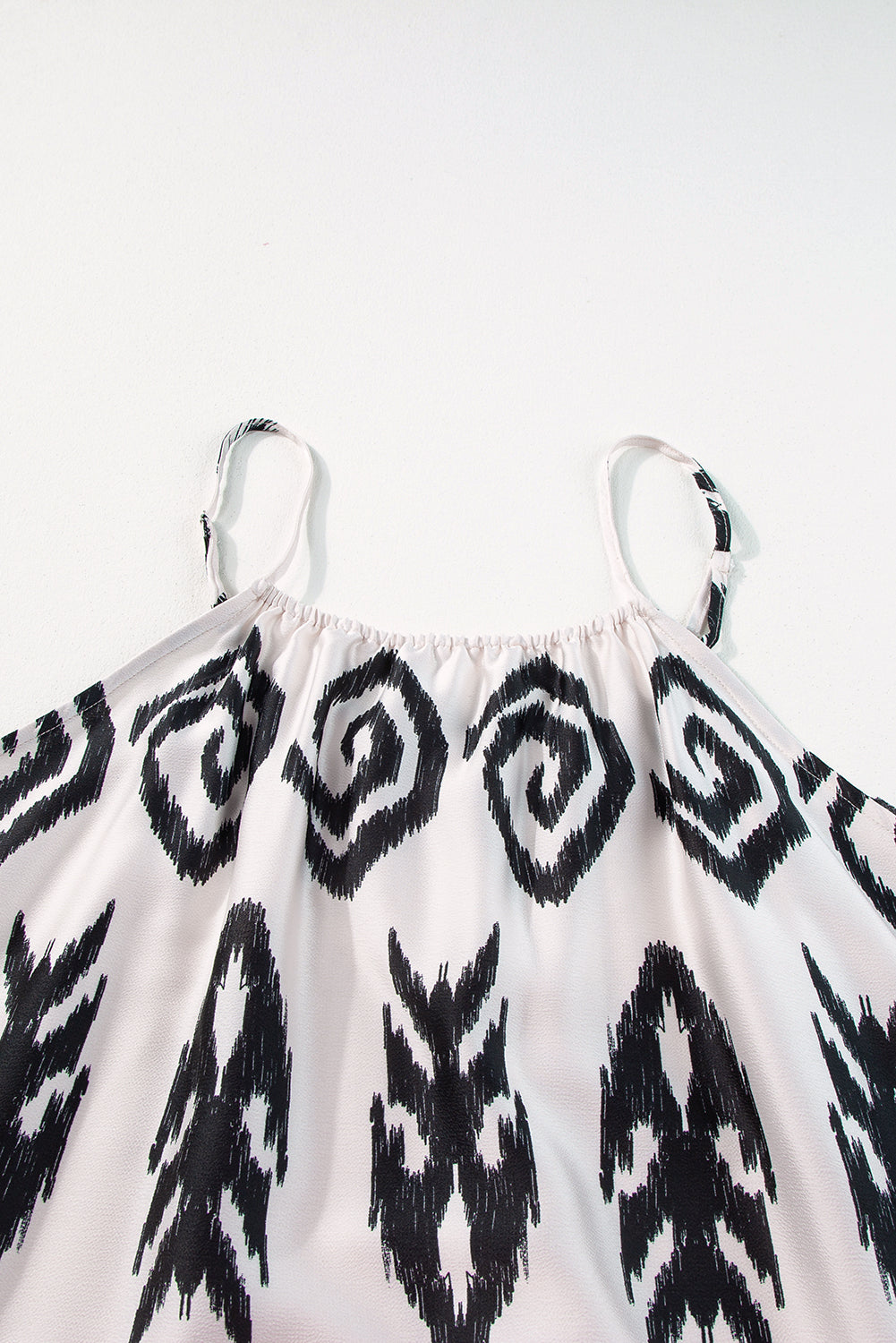 Plus Size Boho Ikat Print Maxi Dress