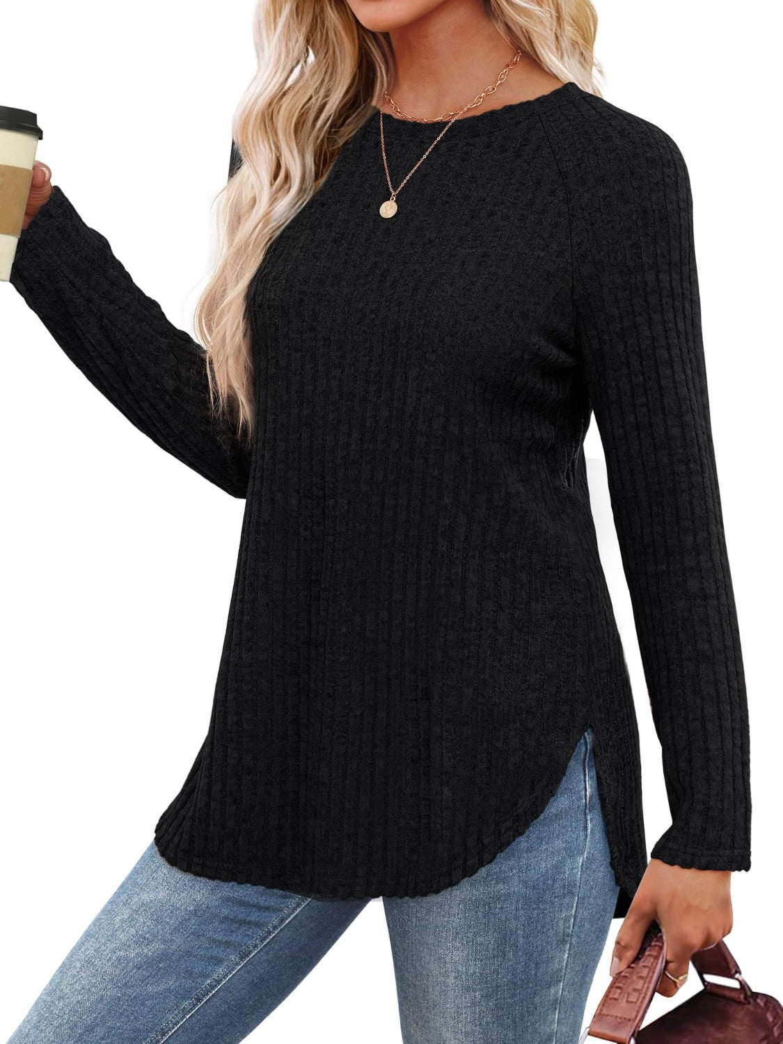 Cozy Ribbed Long-Sleeve Tunic for Everyday Comfort | The JetSetters Closet