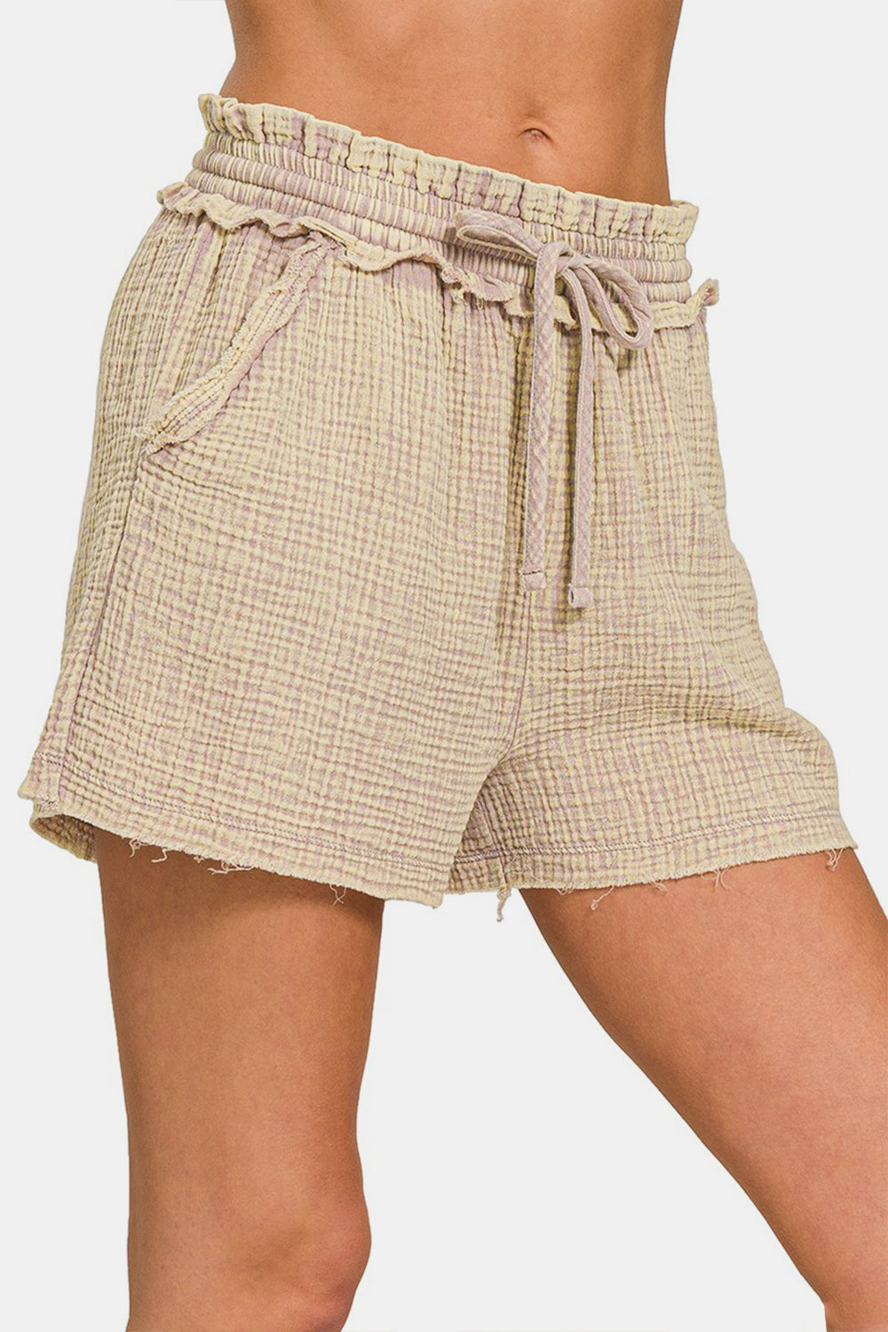 Casual Comfort High-Waisted Drawstring Shorts