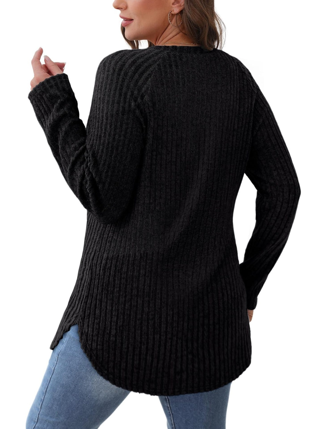 Cozy Ribbed Long-Sleeve Tunic for Everyday Comfort | The JetSetters Closet