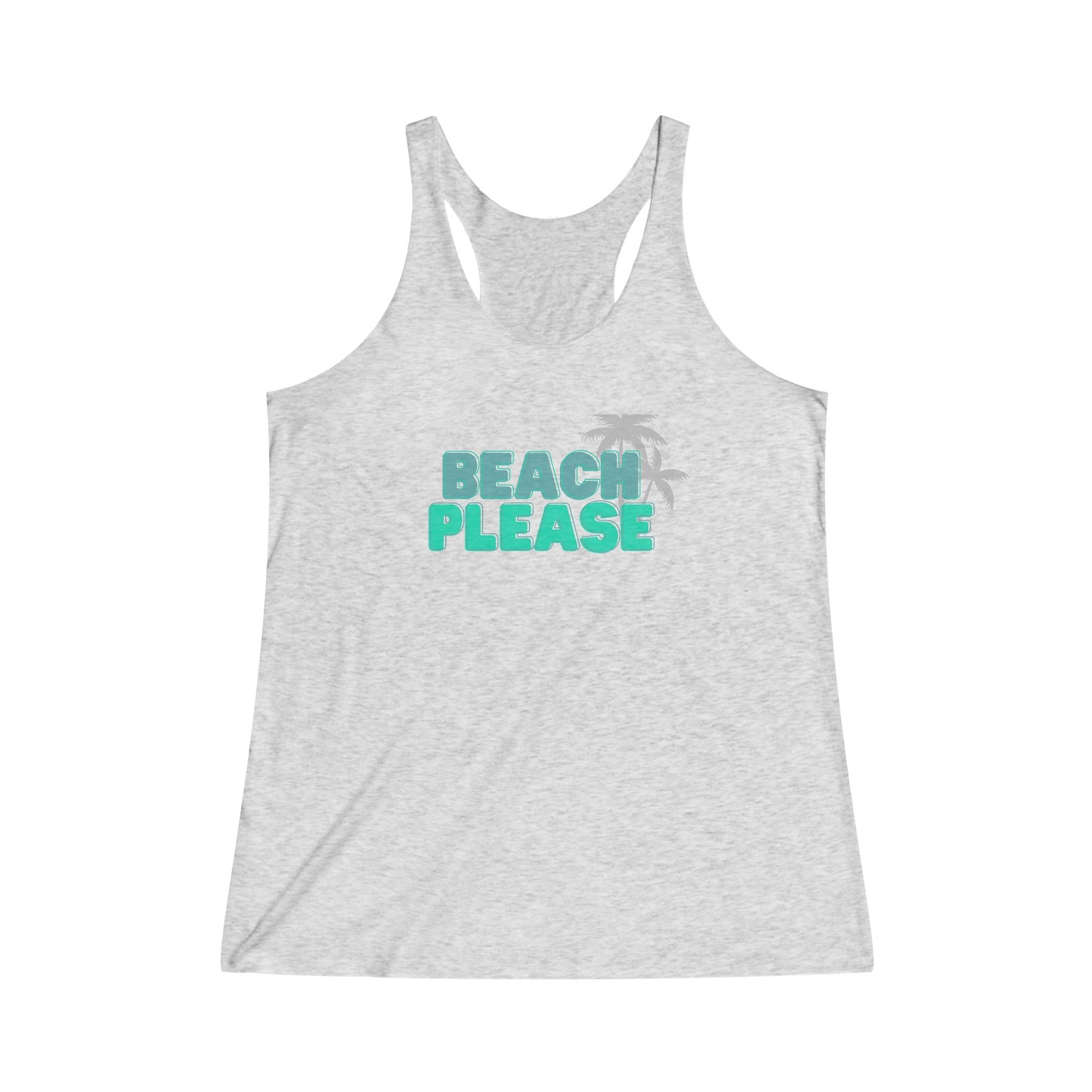 Beach Please Racerback Tank – Sun, Sass & Coastal Class