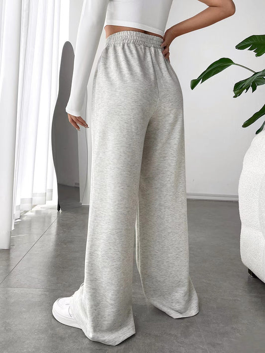 V-Shape Elastic Waist Wide-Leg Pants