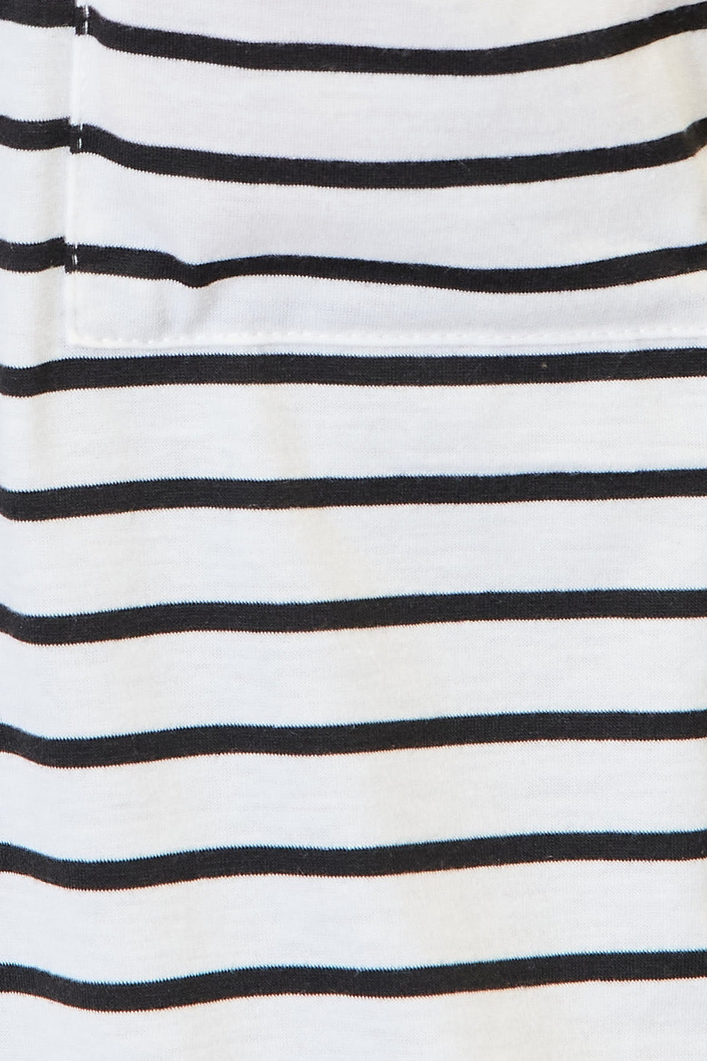 Striped Open-Front Cardigan with Pockets - Classic Black & White