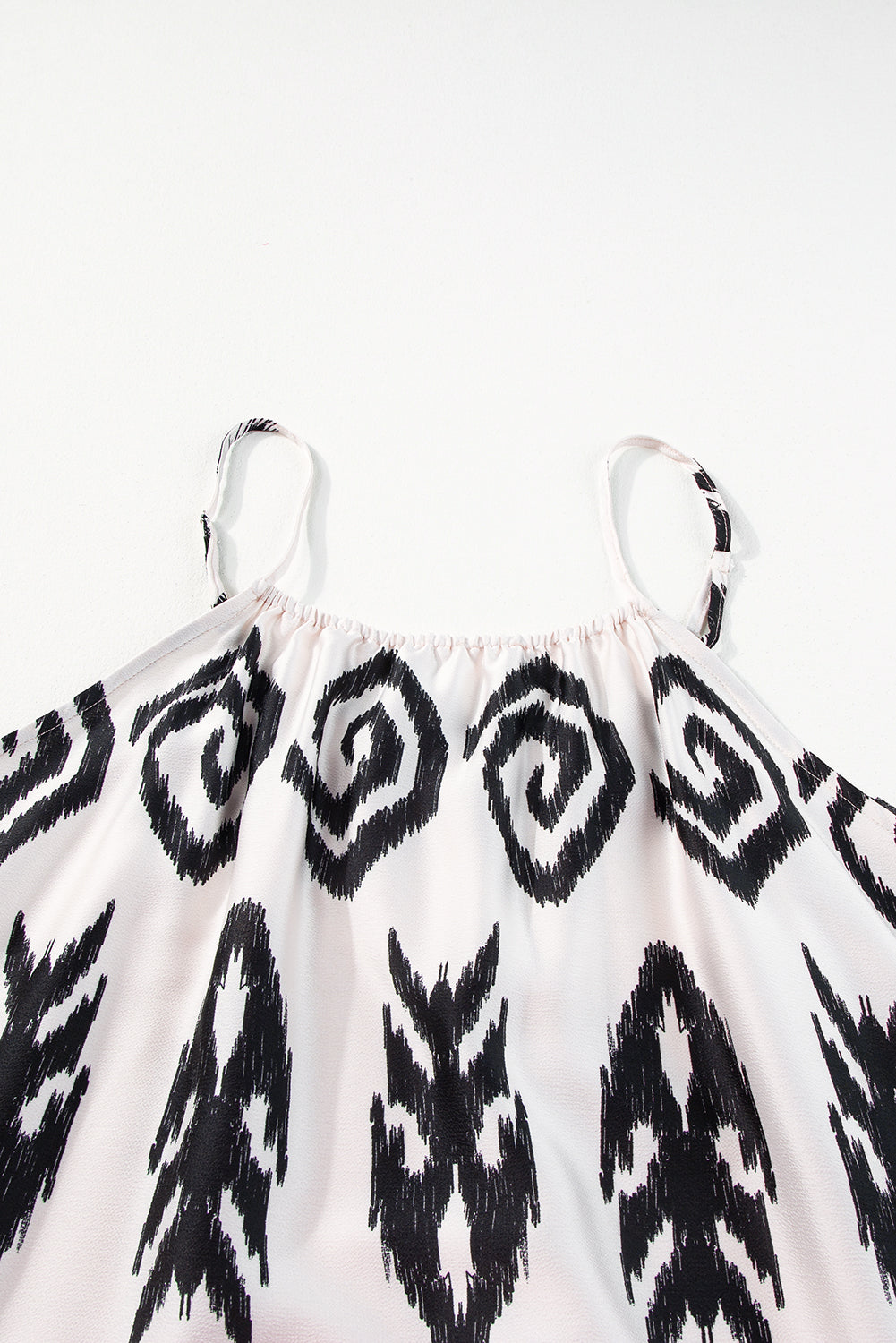 Plus Size Boho Ikat Print Maxi Dress