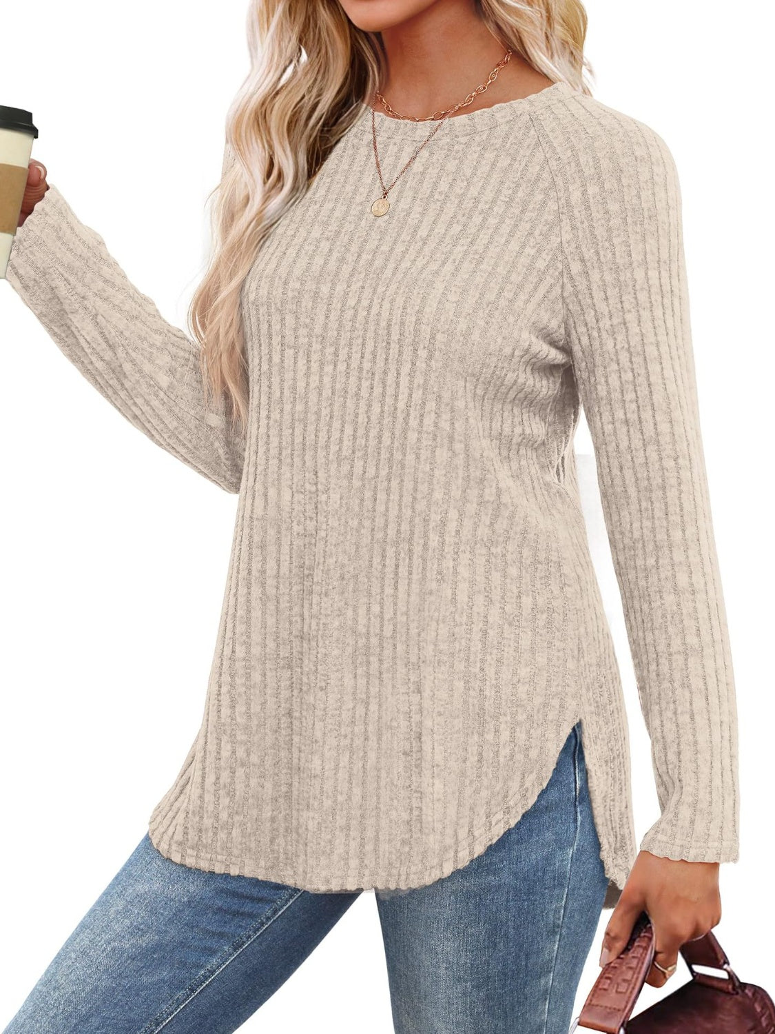 Cozy Ribbed Long-Sleeve Tunic for Everyday Comfort | The JetSetters Closet