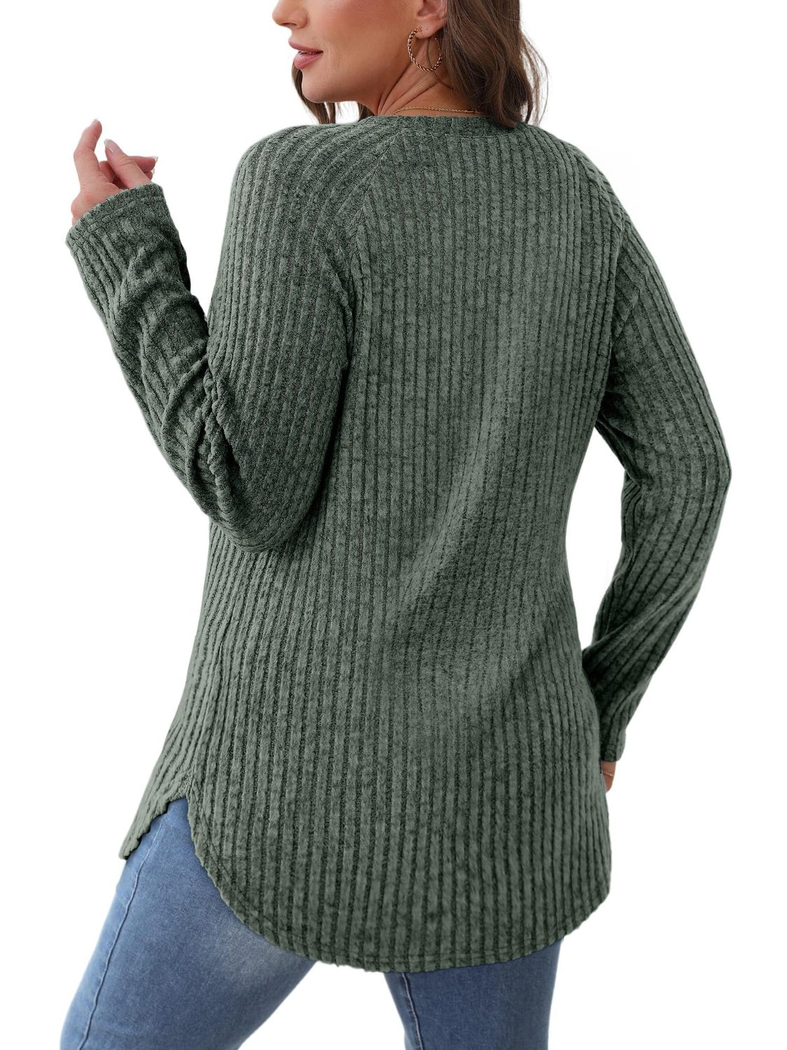 Cozy Ribbed Long-Sleeve Tunic for Everyday Comfort | The JetSetters Closet
