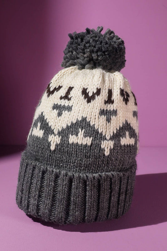 Cable Knit Pom Beanie (Soft Winter Hat | 3 Colors)