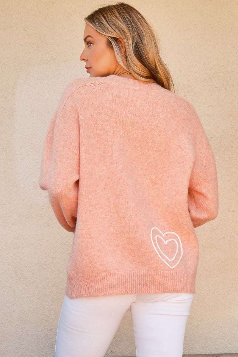 Blush Pink “Wifey” Sweater – Cozy and Playful Statement Knit