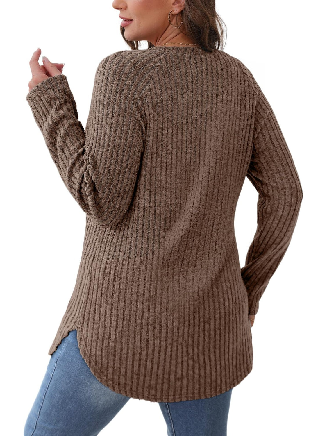 Cozy Ribbed Long-Sleeve Tunic for Everyday Comfort | The JetSetters Closet