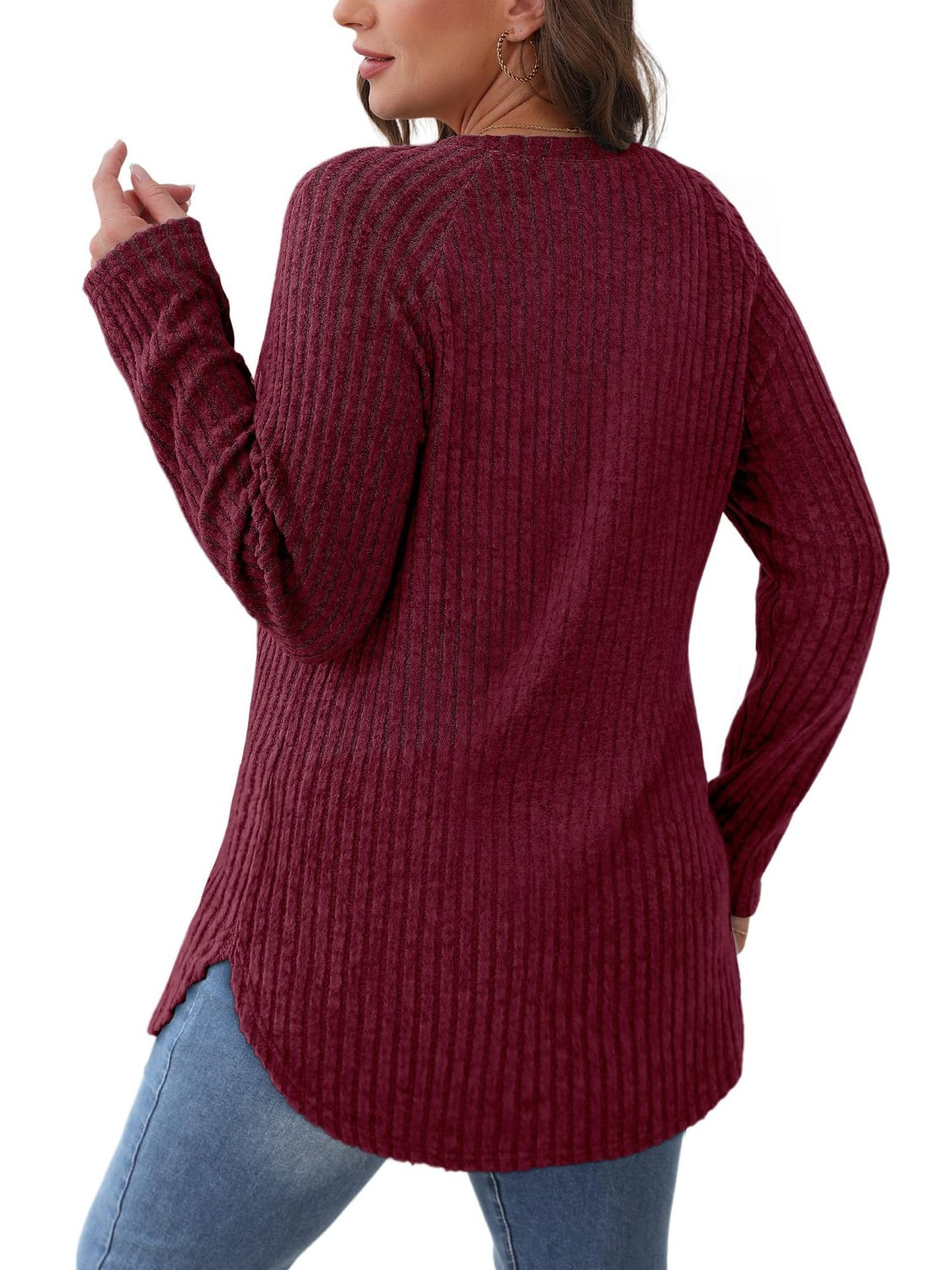 Cozy Ribbed Long-Sleeve Tunic for Everyday Comfort | The JetSetters Closet