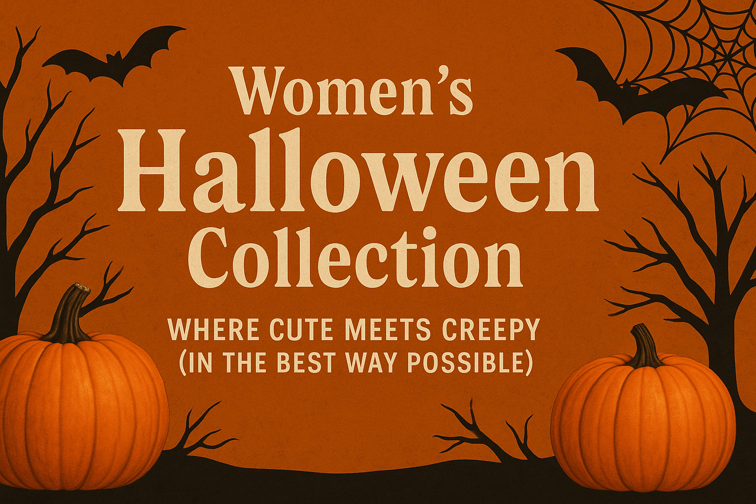 🎃 Women’s Halloween Collection — Where Cute Meets Creepy (In the Best Way Possible)