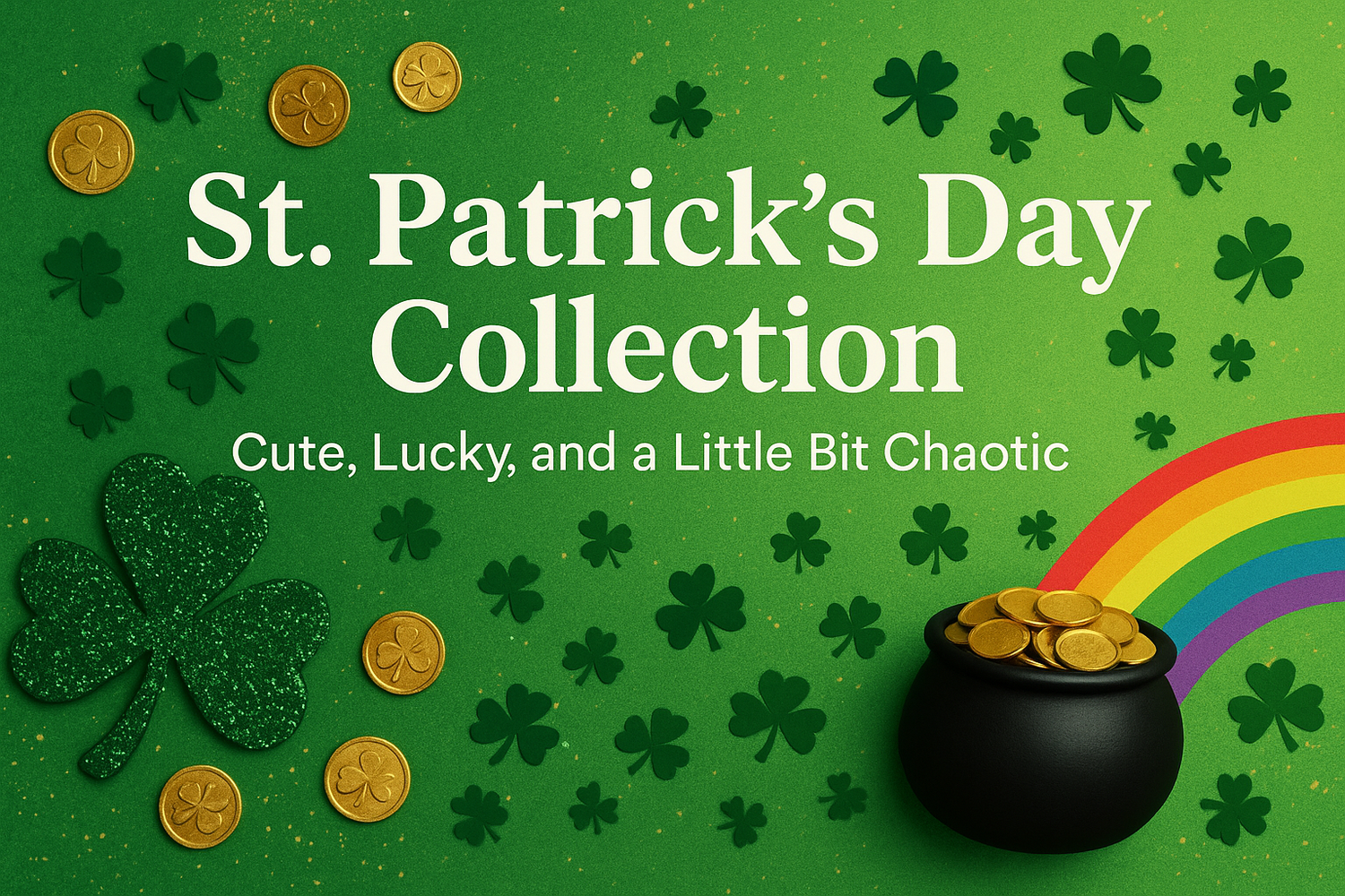 🍀 St. Patrick’s Day Collection — Cute, Lucky, and a Little Bit Chaotic