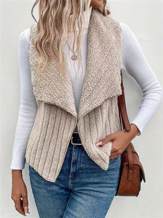 Cozy Sherpa-Lined Vest (6 Colors: Dust Storm, White, Black, Gray, Dusty Blue, Lilac)