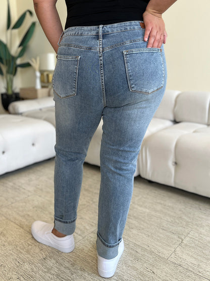 High-Rise Plus Size Skinny Jeans – Light Wash