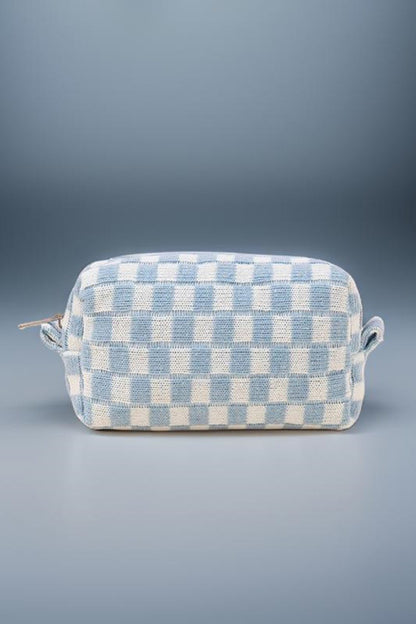 Checkered Travel Pouch