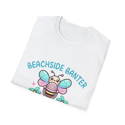 Beachside Banter with Bee Graphic Tee – Fun and Vibrant, Available in Multiple Colors