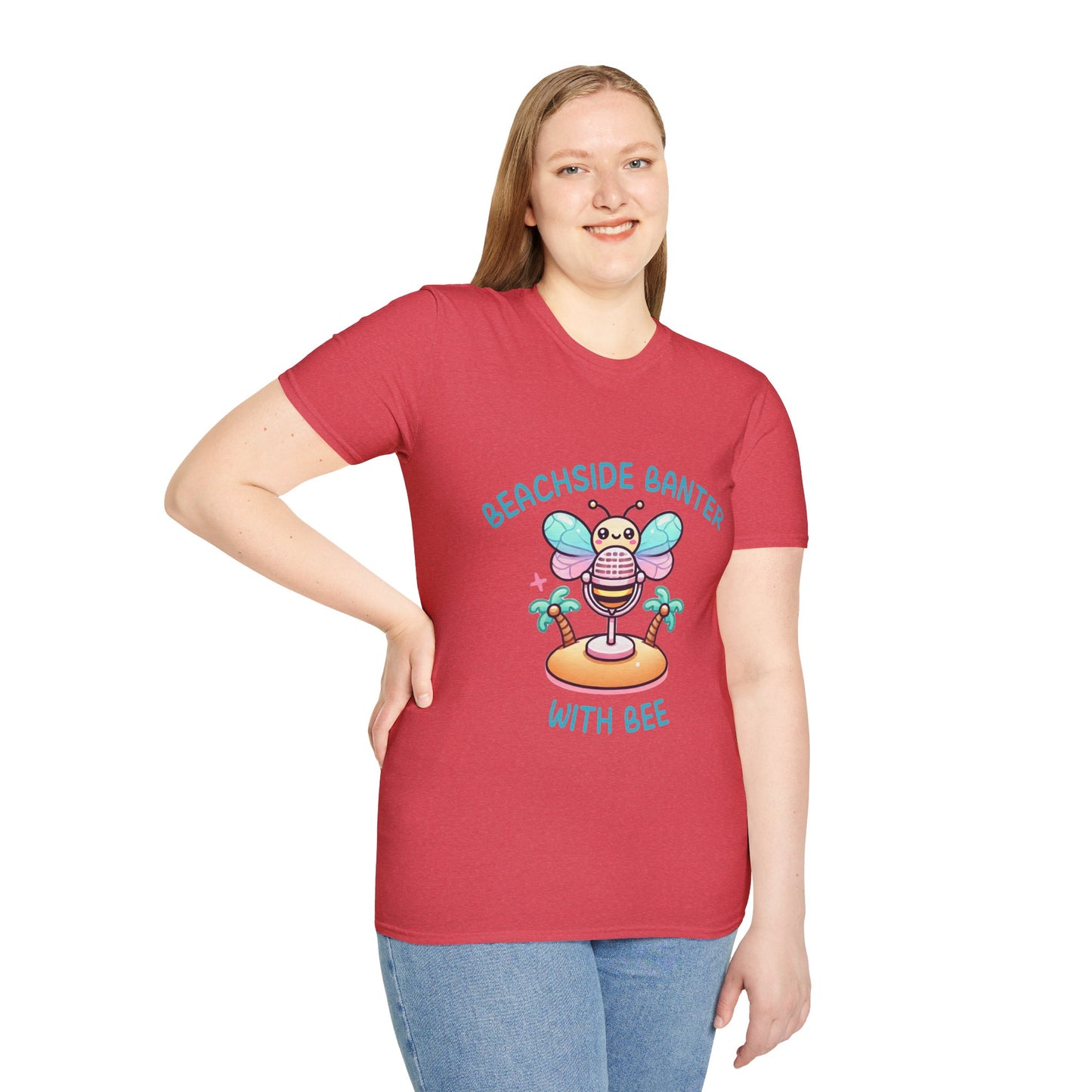 Beachside Banter with Bee Graphic Tee – Fun and Vibrant, Available in Multiple Colors