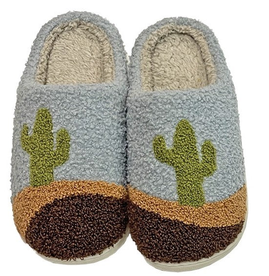 Cozy Cactus House Slippers (Soft Indoor Slip-Ons | 4 Styles)