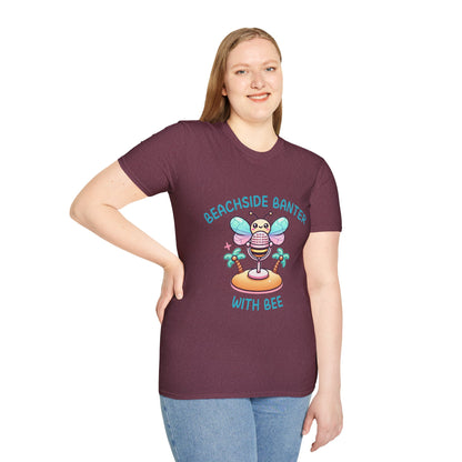 Beachside Banter with Bee Graphic Tee – Fun and Vibrant, Available in Multiple Colors