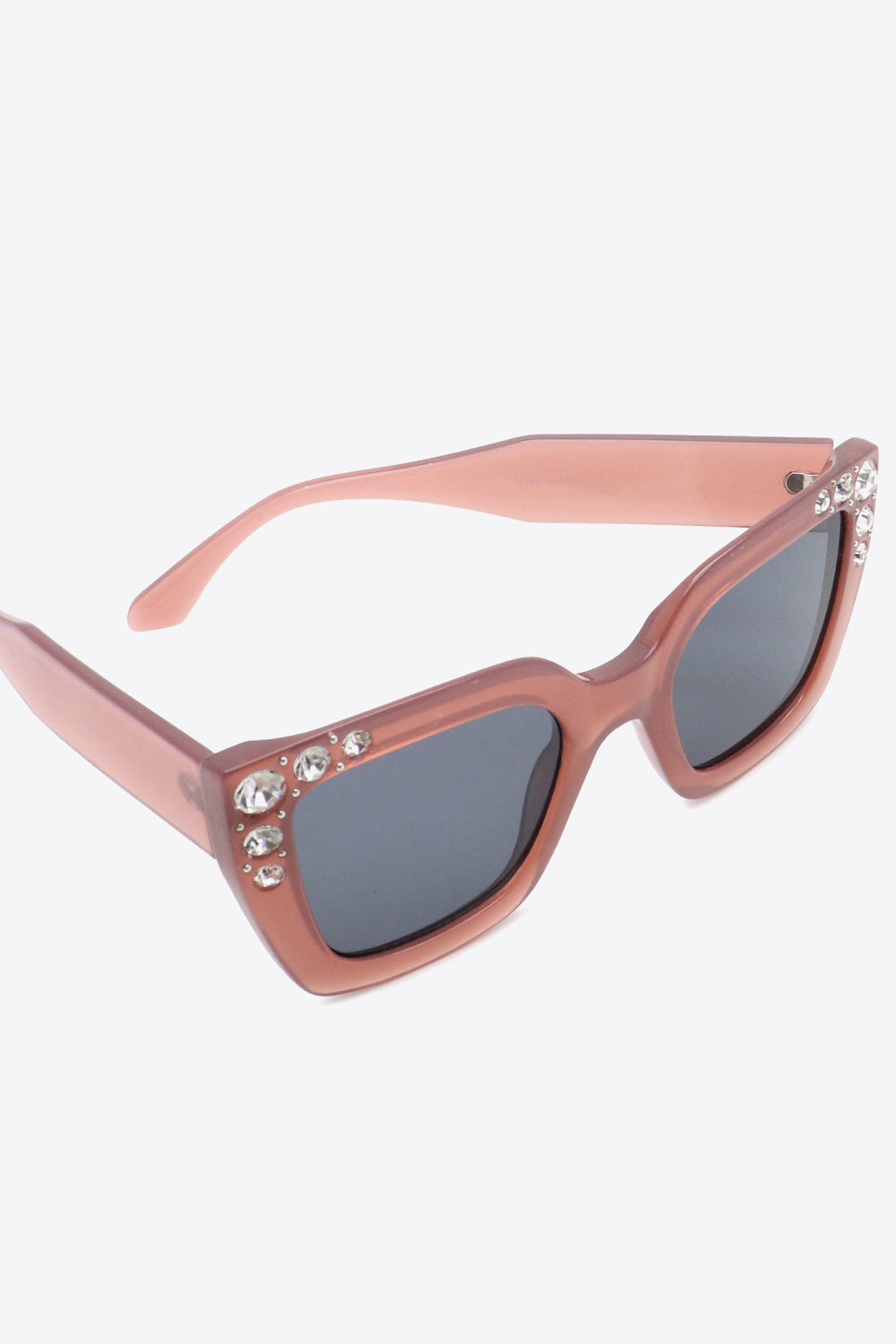 Glam Rhinestone Embellished Square Sunglasses