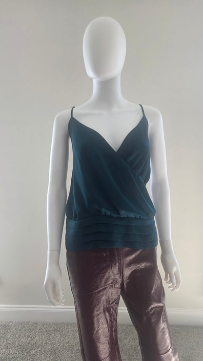 Express Emerald Green Surplice Cami Top – Size XL