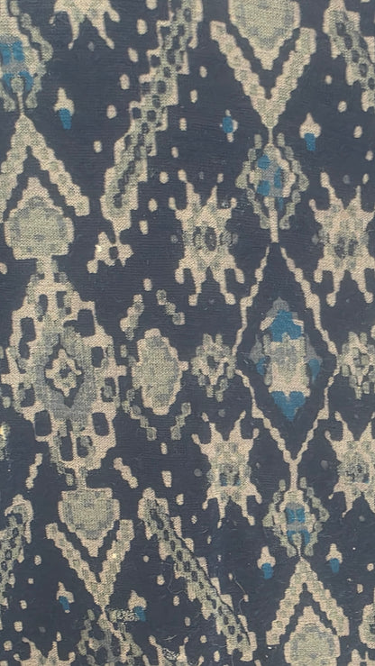 Lucky Brand Navy Geometric Print Boho Blouse – Size L