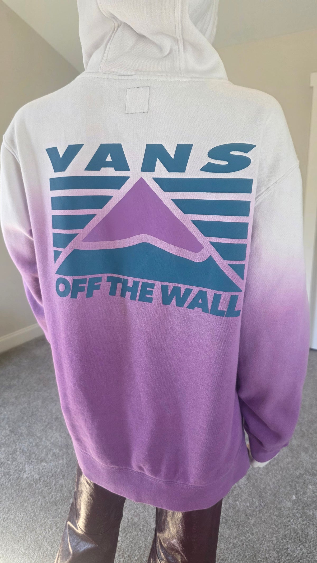 Vans Purple Ombre Logo Hoodie – Size M