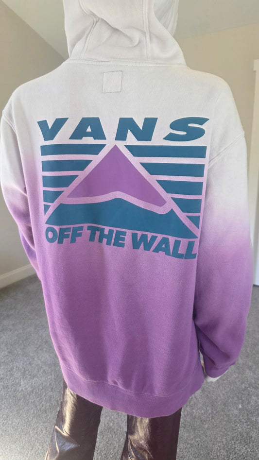 Vans Purple Ombre Logo Hoodie – Size M