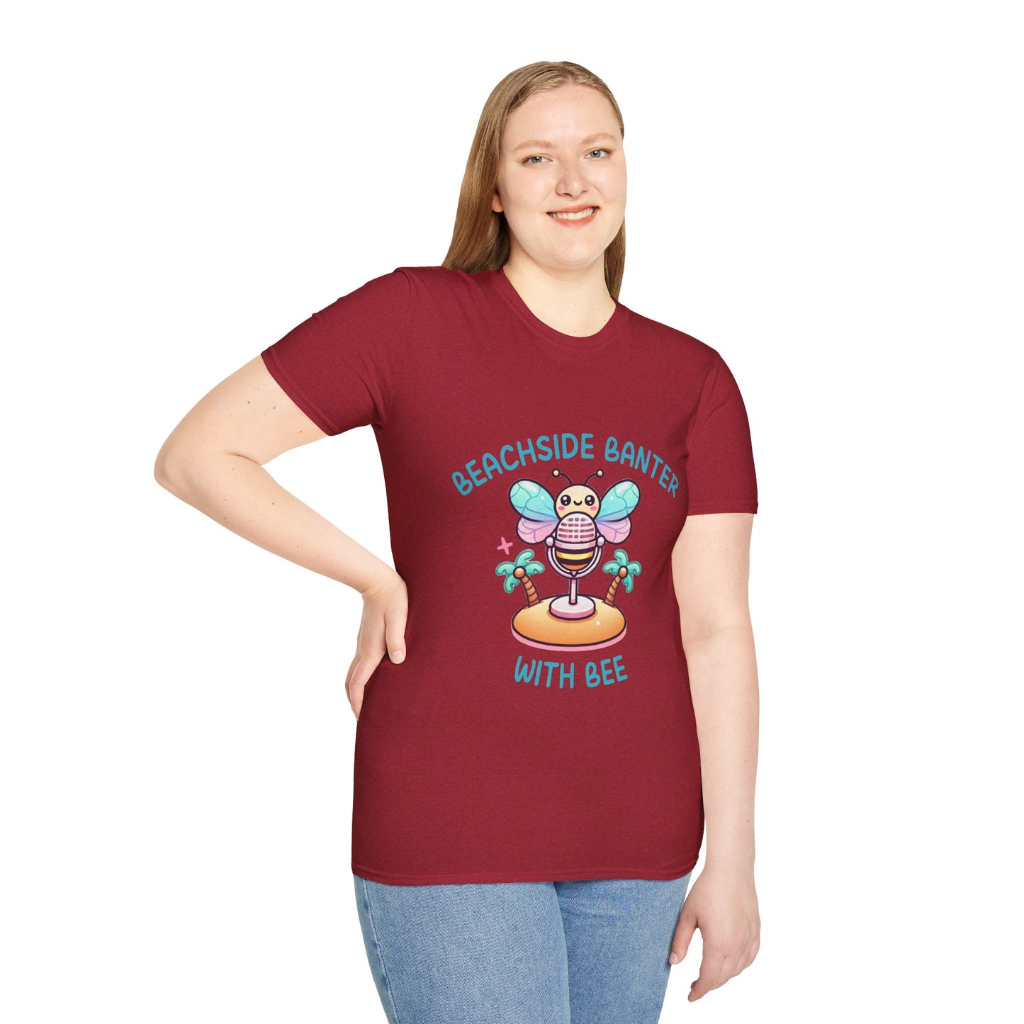 Beachside Banter with Bee Graphic Tee – Fun and Vibrant, Available in Multiple Colors