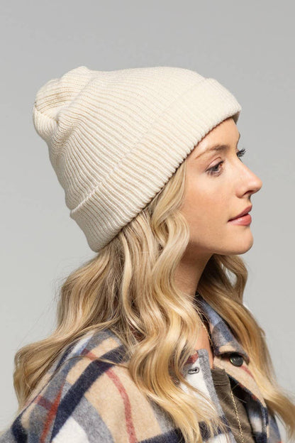 Slouchy Knit Beanie Hat (Soft Ribbed Winter Cap | 5 Colors)