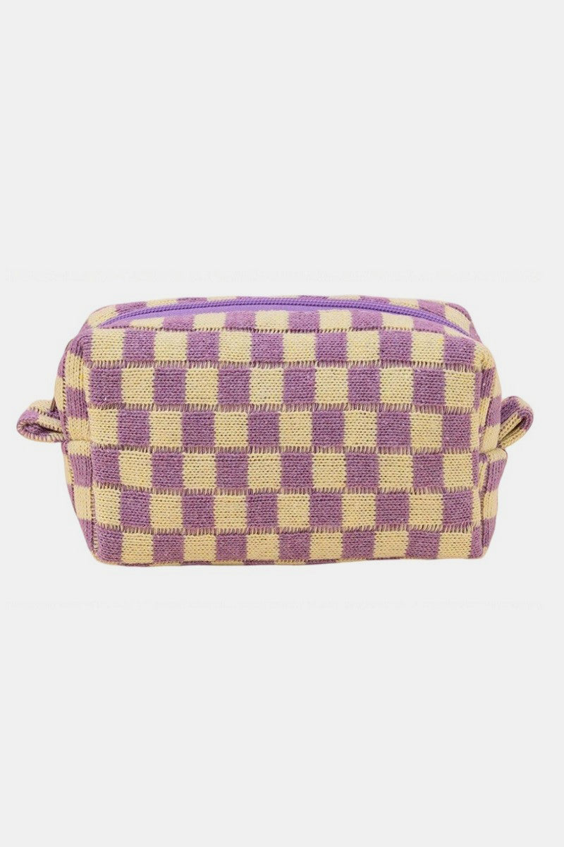 Checkered Travel Pouch