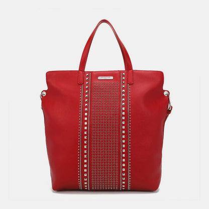 Jetsetter Luxe Studded Travel Tote – Chic & Spacious