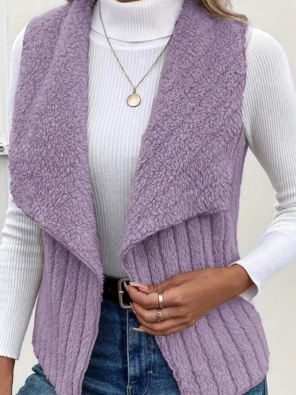 Cozy Sherpa-Lined Vest (6 Colors: Dust Storm, White, Black, Gray, Dusty Blue, Lilac)