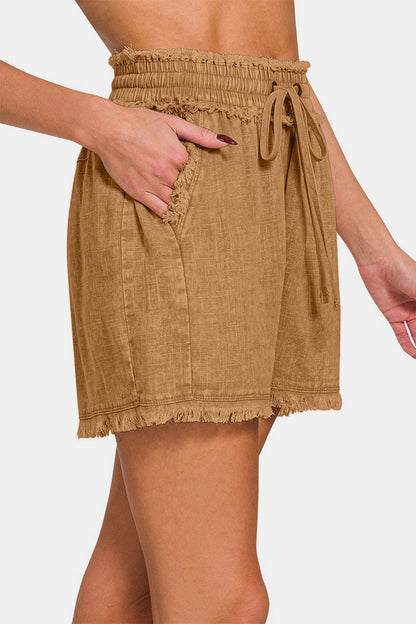 Rustic Frayed Hem Shorts – Casual Summer Staple