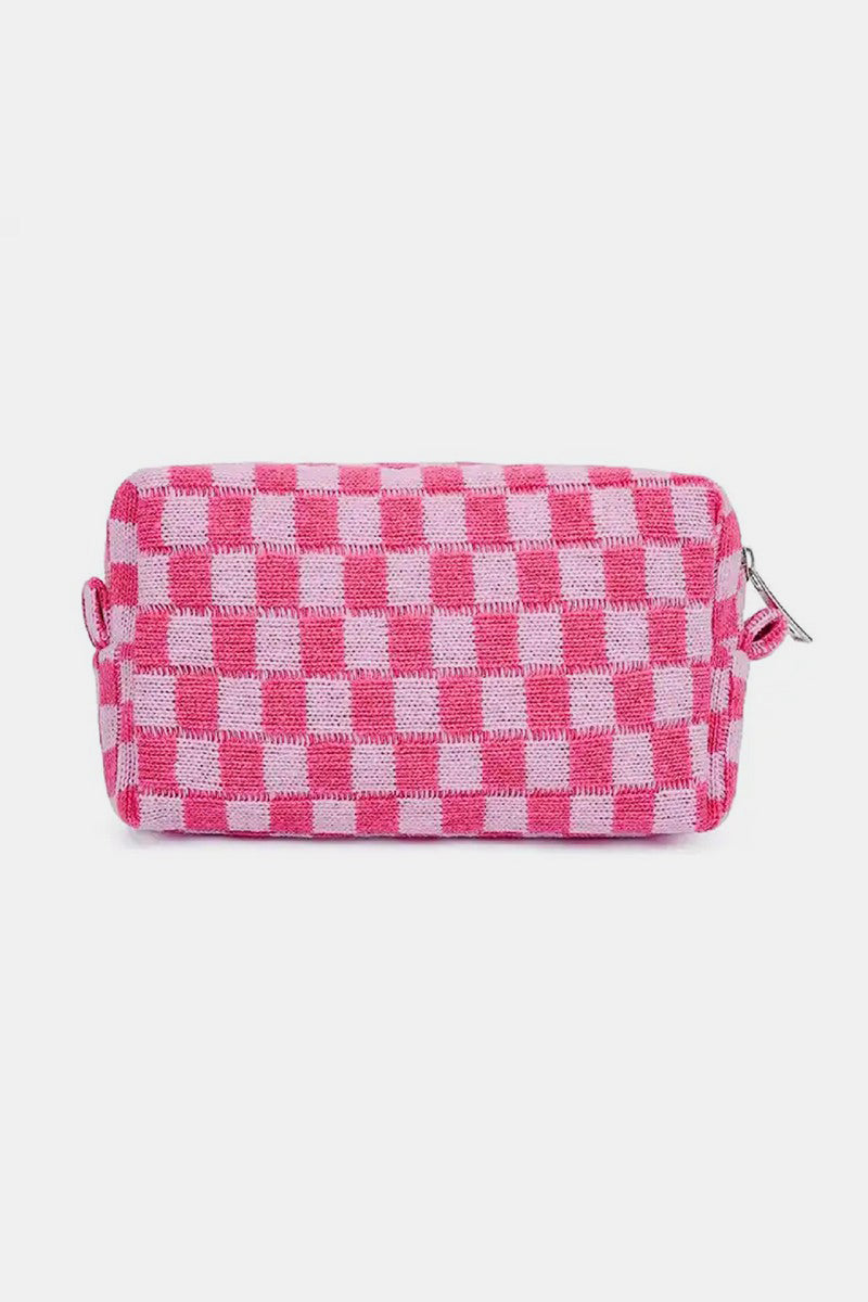 Checkered Travel Pouch