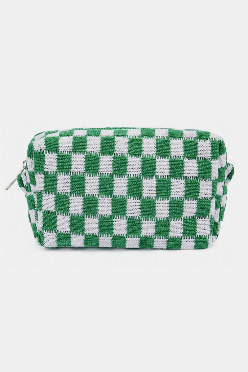 Checkered Travel Pouch