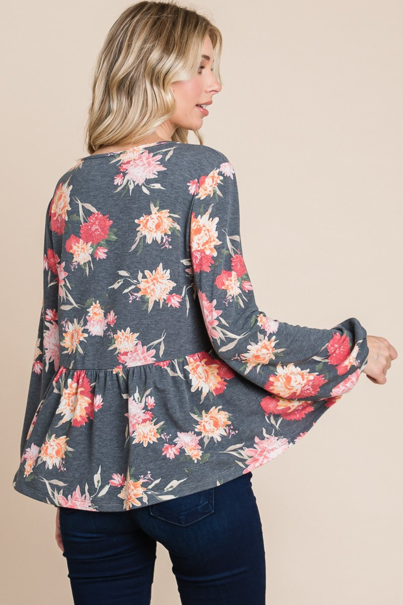 Floral Boho Peasant Top | Stylish & Comfortable Blouse