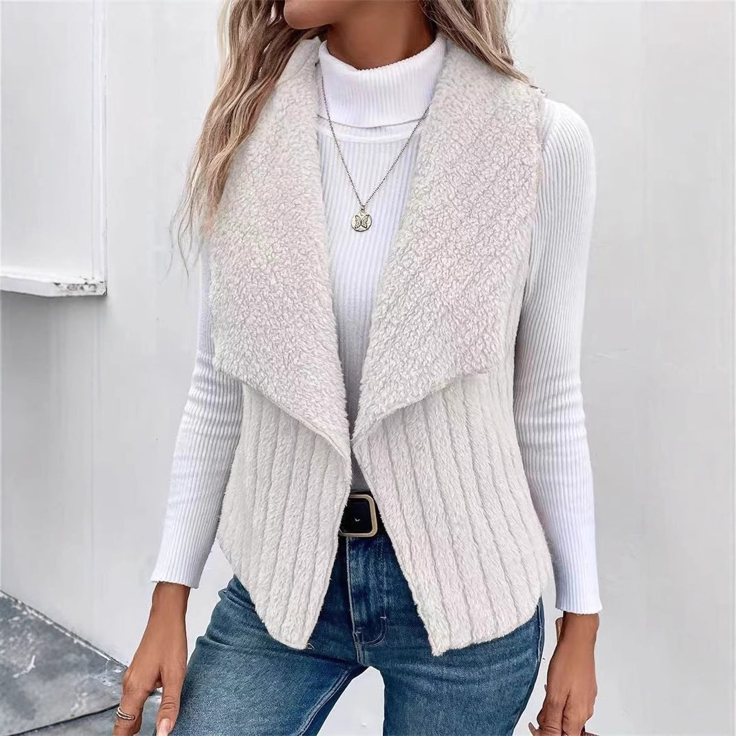 Cozy Sherpa-Lined Vest (6 Colors: Dust Storm, White, Black, Gray, Dusty Blue, Lilac)