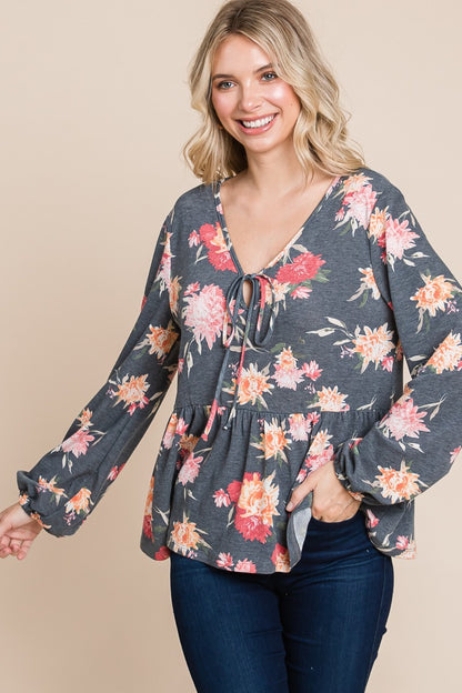 Floral Boho Peasant Top | Stylish & Comfortable Blouse