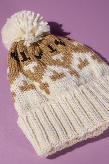 Cable Knit Pom Beanie (Soft Winter Hat | 3 Colors)