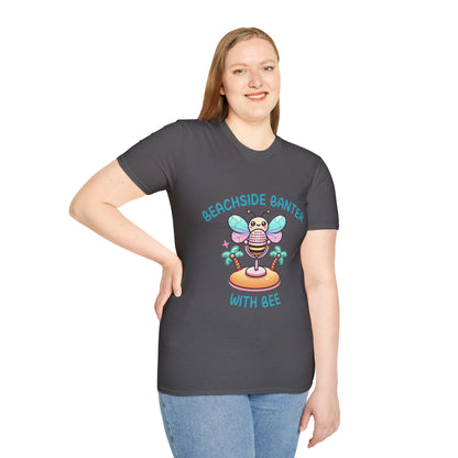 Beachside Banter with Bee Graphic Tee – Fun and Vibrant, Available in Multiple Colors