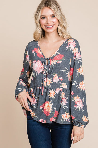 Floral Boho Peasant Top | Stylish & Comfortable Blouse