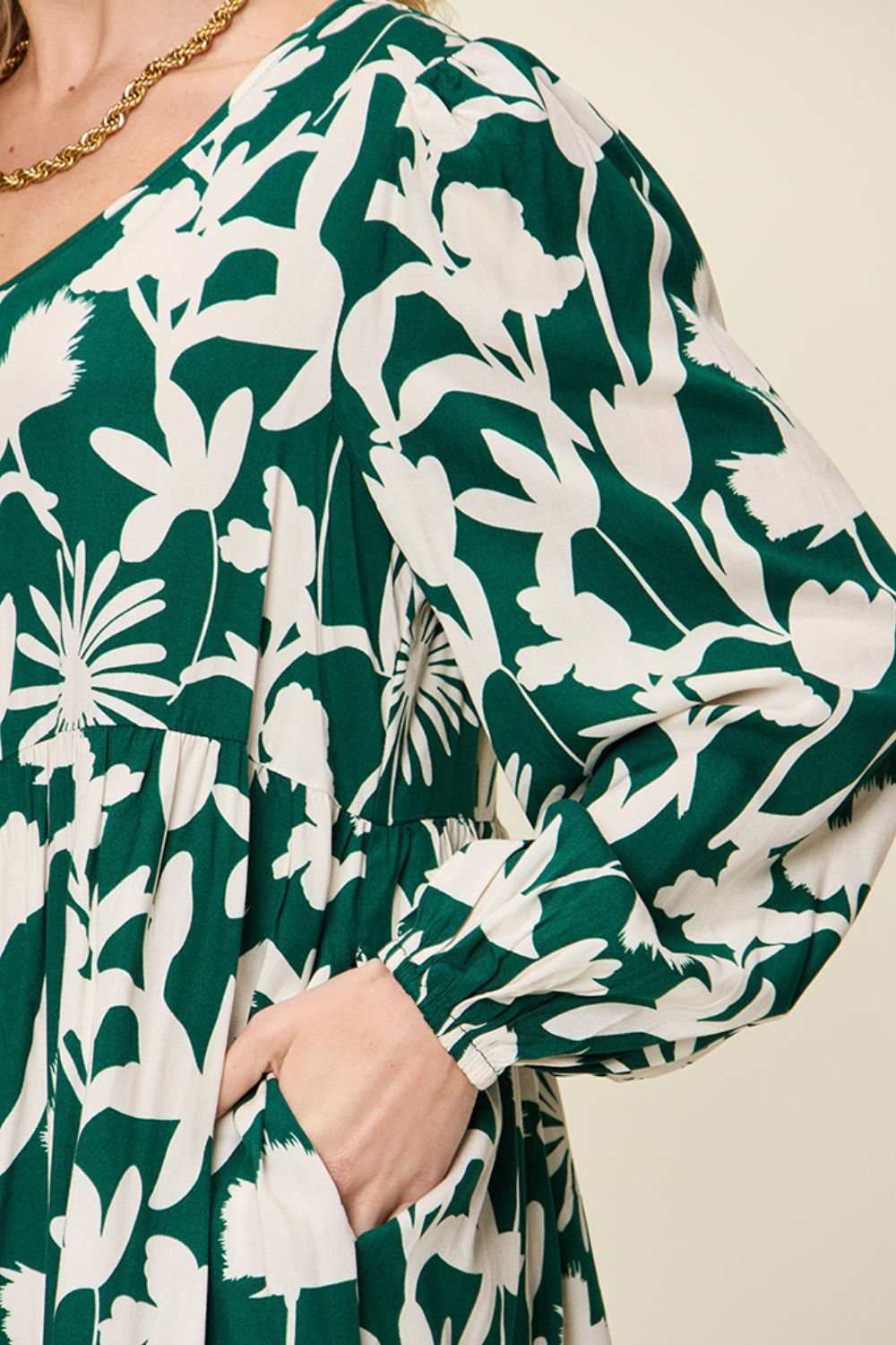 Botanical Print Tiered Midi Dress – Effortless Elegance for Every Occasion