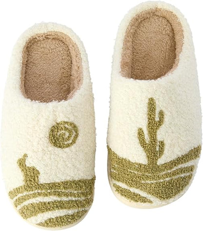 Cozy Cactus House Slippers (Soft Indoor Slip-Ons | 4 Styles)